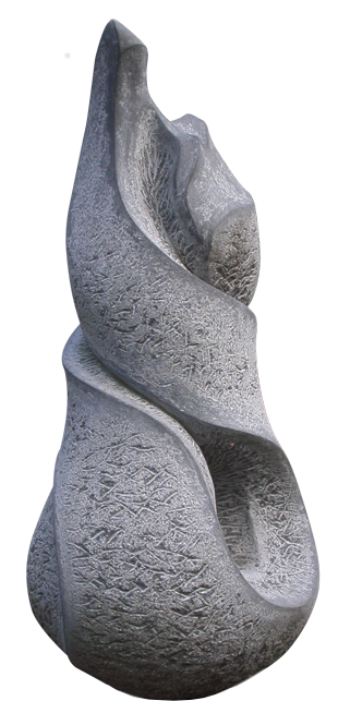 Moderne Steinskulptur aus Naturstein